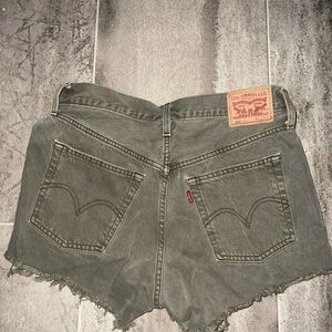 Levi's 501 Women's Green Denim Shorts